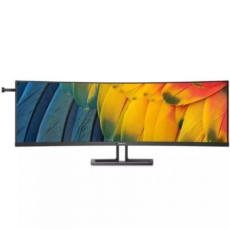 Monitor Profesional Ultrapanorámico Curvo Philips 45B1U6900C 44.5'/ Dual QHD/ Multimedia/ Regulable en altura/ Negro